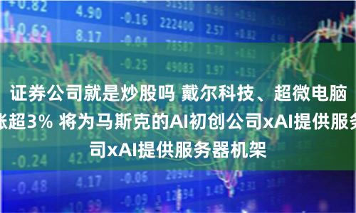 证券公司就是炒股吗 戴尔科技、超微电脑盘前均涨超3% 将为马斯克的AI初创公司xAI提供服务器机架